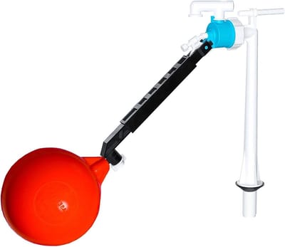 Toilet Vulinlaat Kit - Reservoir Reparatie - Stortbak Repareren - Universele Pasvorm - 6 Inch Vlotter - Wit