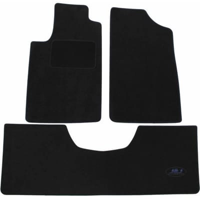 Tapis De Sol Noir Velours - J&J AUTOMOTIVE - Peugeot 405 - Sur Mesure - Antidérapant - Imperméable noir