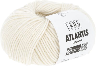 Lang Yarns Atlantis - 02 naturel - Wol/Acryl-Mix Garen