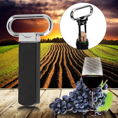 Kurkentrekker voor Wijnflessen en Champagne, Ergonomisch Ontwerp voor Thuis, Keuken en Feesten met Handige Grip voor Mensen met Artritis