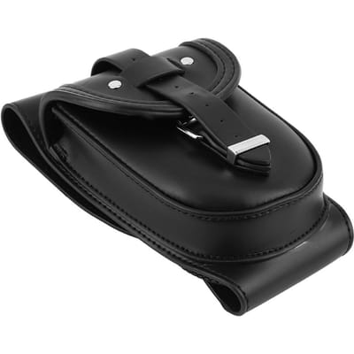 Echt Lederen Brandstoftank Chap Cover Paneel Tas voor Motorfiets Sportster XL 883 1200 black