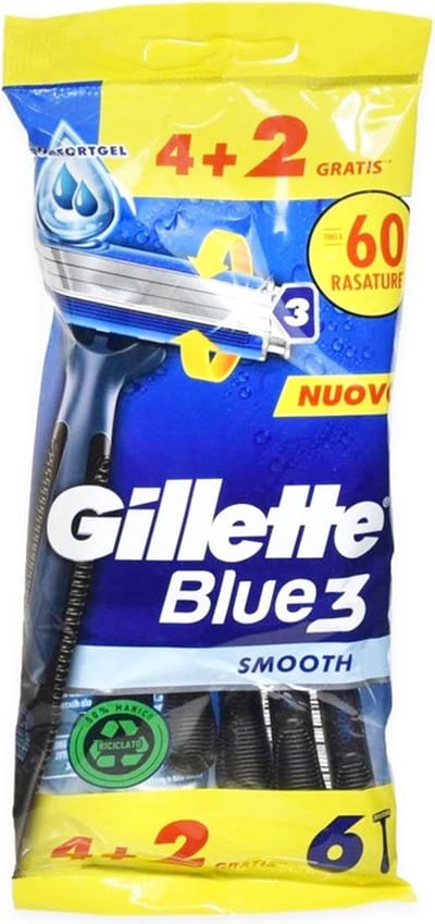 Gillette Blue III -  Wegwerpscheermesjes - 120 stuks (6 x 20) - voordeelverpakking
