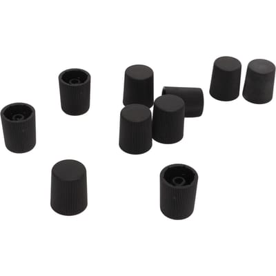 50 STUKS Airconditioning Ventieldopjes Auto Brandstofinjector Mondstukdoppen Afdichtende Plastic Stofdichte Afdekkingen zwart