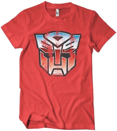 Transformers Distressed Autobot Shield T-shirt rood