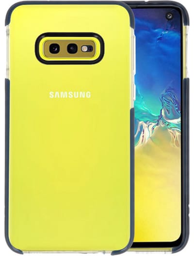 Armor TPU Hoesje - Hoesje Geschikt voor Samsung Galaxy S10e Transparant / Zwart