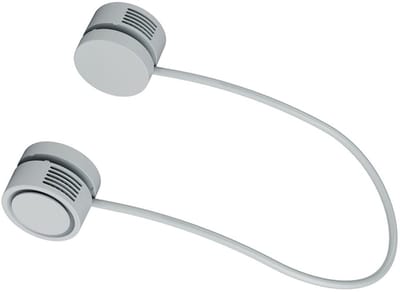 aladdien - Handsfree Nekventilator - Draagbare Ventilator - Compact en Lichtgewicht - Licht groen - Ideaal voor Kantoor en Thuis - 3 Snelheden