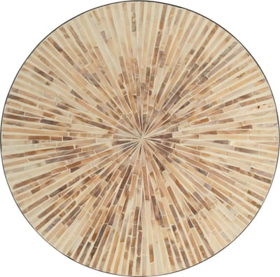 J-Line plateau Nuye Rond - dienblad - karton - beige