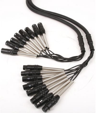 MUSIC STORE Studio Multicore/Eco 8/XLR-XLR 5m / XLR female > XLR male - Analoge multicore kabel