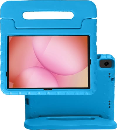 Hoes - Geschikt voor Samsung Galaxy Tab A11 Plus - Kinderhoes Shockproof Bumper - Kidsproof Case - Tablet Hoesje - Kinder Hoes Cover - Blauw