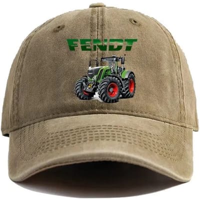 Fendt Landbouw Tractoren Verweerd Baseballpet Cool Mannen Retro Buiten Zomer Verstelbaar Papa Fendt Hoed Casual Adjustable gray