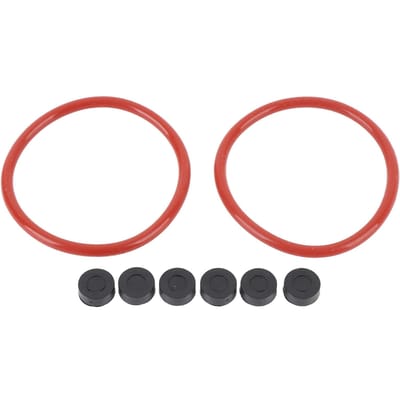 Rubberen Ringen Afdichting Reparatieset 2 O-ringen 6 Pucks Vervanging Revisieset voor Revox NAB Adapter Grijs zwart