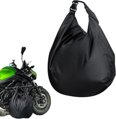 Allecto Plus - Waterdichte Motorhelm Draagtas van Oxford Doek voor Helm en Bagage - Zwart - Geschikt voor Motorrijden - Draagbare Helm Tas - Dubbel Gebruik - 70 karakters
