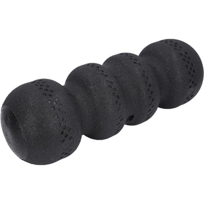 Foamroller 18 Inch Zwart EPP Hardheid 75 Gegroefd Ontwerp Spier Massage Roller voor Oefeningen black