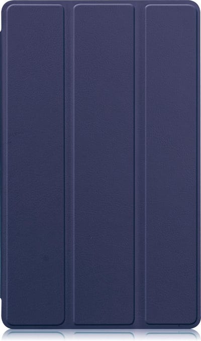 Hoesje - Geschikt voor Samsung Galaxy Tab A7 Lite - Dun & Stevig - Trifold Bookcase - Hard Cover - Hardcover Book Case - Tablet Hoes - Donkerblauw