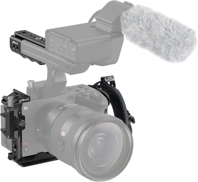 Cage Kit voor Sony FX30 FX3 met XLR Handgreep, Polsband en HDMI Kabelklem - Ideaal voor Videoproductie en Fotografie