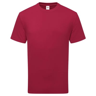 Fruit of the Loom Unisex Volwassene 100% Katoenen T-Shirt (Cranberry)