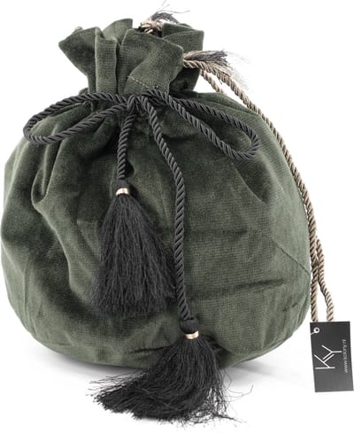 Tasje - Decoratie - Velvet - 30cm- incl kwastjes