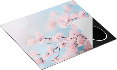 Chefcare Inductie Beschermer Roze Bloesem Bloemen - 60x50 cm - Afdekplaat Inductie - Kookplaat Beschermer - Inductie Mat