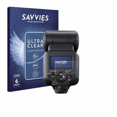Savvies - Screenprotector voor Canon Speedlite EL-5 - Folie Beschermfolie transparant 6 Stuks
