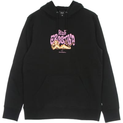 Huf Erostika Hoodie X Rockin' Jelly Bean zwarte herenhoodie