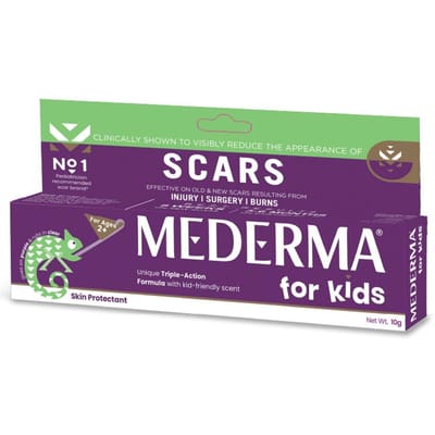Mederma Kids Littekenbehandelingsgel 10g | Zachte Littekenverzorging Voor Kinderen 2-12 Jaar | Vermindert Oude & Nieuwe Littekens Door Snijwonden Brandwonden En Chirurgie blue