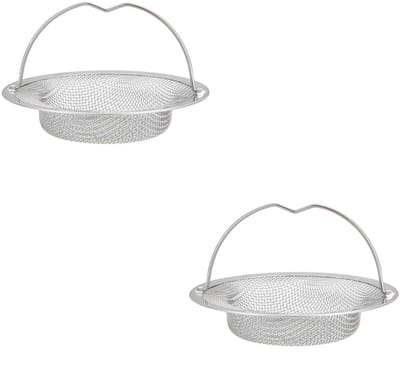 NTHProducts - Kitchen Sink Strainer - Anti-Clog Filter - Ideaal voor Keuken en Badkamer - Rvs - 2 Stuks - Effectieve Clogging Bescherming