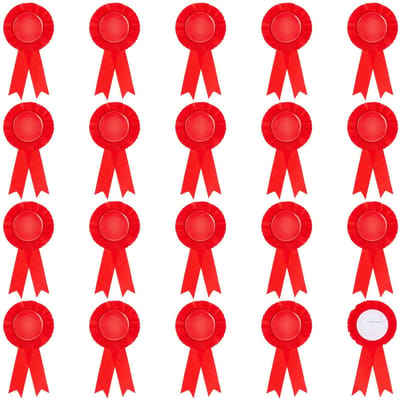 Cosensi - Dailygoods - 20 Stuks Rode Rozet Linten voor Prijzen
