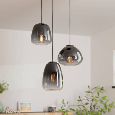 EGLO Aguilares Hanglamp - E27 - Ø 43 cm - Glas - Zwart
