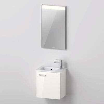Duravit XBase furniture set 40 cm, with mirror, stop right XB0065R4545
