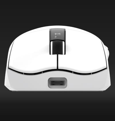 Aqirys Zephyr White Gaming Muis – Draadloze Muis met RGB Verlichting – Ergonomisch, Precisie en Snelheid voor Gamers