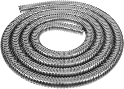 Kabelbescherming met metalen spiraalslang van 3 meter, 20 mm binnendiameter, ideaal voor elektrische installaties en werkplaatsgebruik