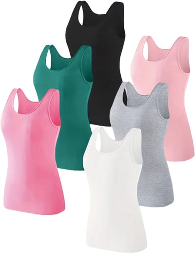 Livano Topje Dames - Kleding - Shirt - Blouse - Kort - Volwassen - 6 Pcs - Gemengd - Maat S