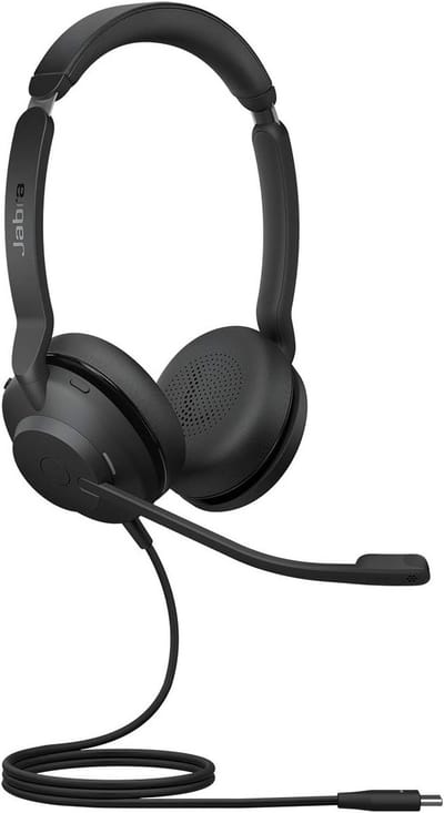 Stereo Headset met Noise Cancelling en USB-C voor Vergaderingen en Bellen