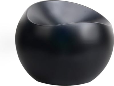 XLBoom Ball Chair Matt Black - Design ronde stoel van gerecycled ABS - Verkrijgbaar in diverse kleuren - Speelse binnen- en buitenstoel door Finn Stone