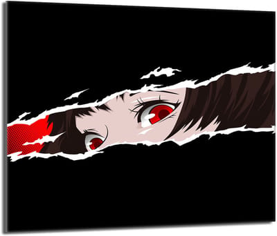 TMK ArtDeko Anime Serie - Glasplaat Bescherming voor Fornuis - 60x52 - Gehard Glas - Veelzijdig Gebruik