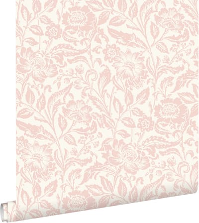 ESTAhome behang vintage bloemen zacht roze - 50 x 900 cm - 132113