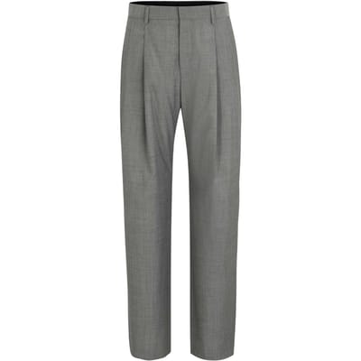 Boss Heren Getailleerde Broek (Zwart)