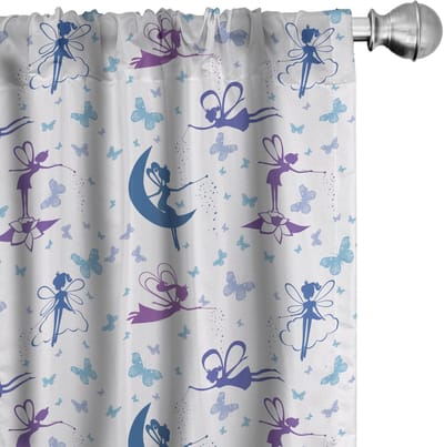 ABAKUHAUS Engelvleugels – Set van 2 gordijnen – 75 x 175 cm – lila