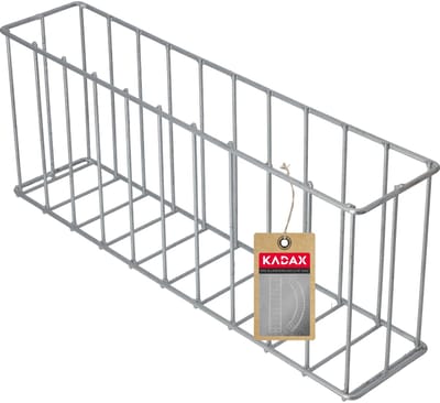 KADAX Tuinrand van staal, solide schanskorf, sierschanskorf, steenkorf, verhoogd bed, draadmand, schanskorf, steenkorf (recht)