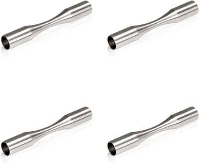 Staafverbinder Flexibel - Connector Ronde Staaf - Leuning Monteren - Buigbaar 0-90 Graden - Ø 10 mm - Zilver