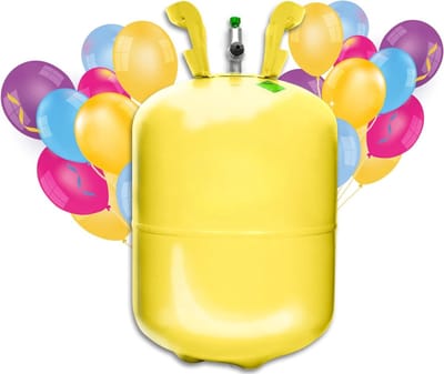 Core® Heliumtanks - Helium - Grote Heliumgasfles voor 20 Ballonnen - Geel - 46cm x 31cm x 31cm