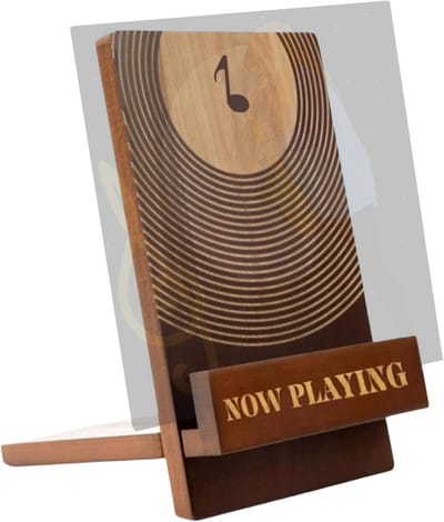 Houten Platenhouder - Vinyl Display Plank - Muziek Organiseren - Robuuste Houten Constructie - 22.2 cm Hoog - Niet gespecificeerd