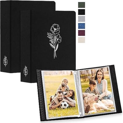 Fotoalbum 13 x 18 cm - 100 stuks - Klein InstEekalbum voor Portretfoto's - Zwart