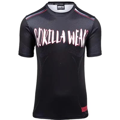 Gorilla Wear Clayton T-shirt - Zwart/Rood - S
