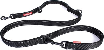 EzyDog Vario 6 Honden Riem - Looplijn voor Hond - 2.5cm - Zwart