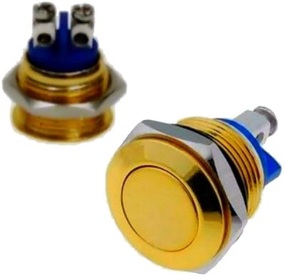 Waterdichte Drukknop 16mm IP65 Momentary Schakelaar voor Deurbel en Huidige Toepassingen