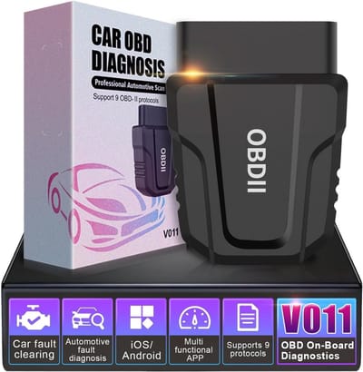 OBD2 scanner draadloos - Bluetooth 5.4 - auto foutcodes wissen - mini diagnose tool voor IOS Android Windows - SnelShoppen