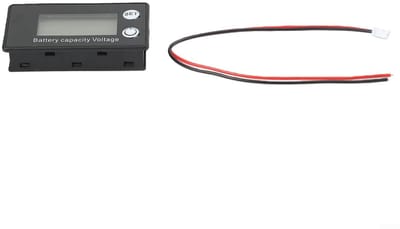 Batterij Monitor - Voltage Tester - Capaciteit Bewaken - Alarmfunctie Instelbaar - 8-100V - Blauw