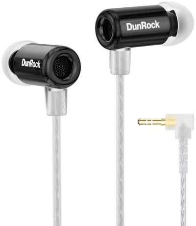 DunRock Plug - Oordopjes met draad - Audio jack 3.5mm kabel - Oortjes audiokabel