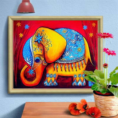 5D diamant schilderij volledige ronde dierenfoto kruissteek handwerk diamant borduurwerk 20X30CM yellow